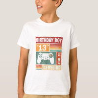 13 Birthday Boy Time to Level Up Videos games