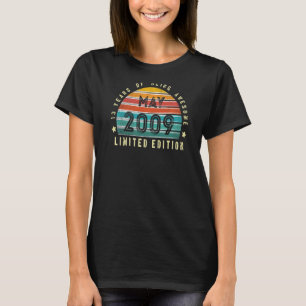 Camiseta 13 Birthday Boys Girls Vintage maio de 2009 13 ano