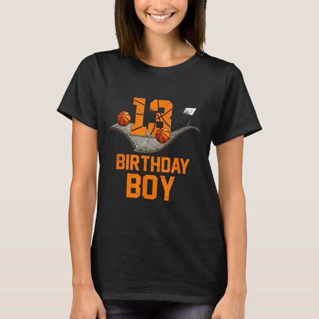 Camiseta 13 Birthday Bysketbyll Jersey 13 anos (Frente)