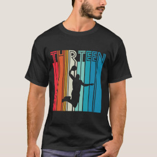 Camiseta 13 Birthday Bysketbyll Lover Gift 13 Anos R