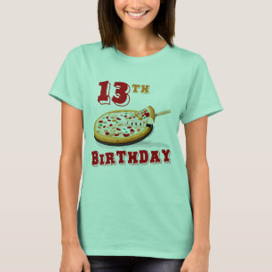 Camiseta 13 Birthday Pizza Party