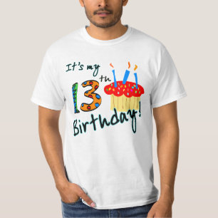 Camiseta 13 Birthday T shirt