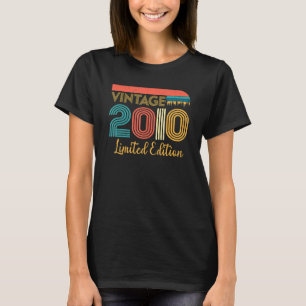 Camiseta 13 Birthday Vintage 2010, 13 Anos
