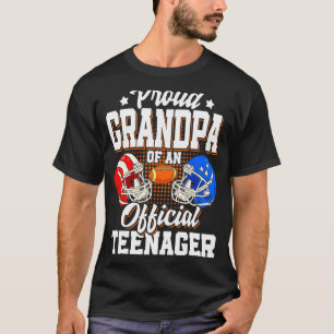 Camiseta 13 Birthday Vovô Futebol de 13 anos
