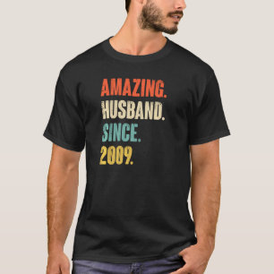 Camiseta 13 Casamento Aniversário Ele É Um Marido Incrível