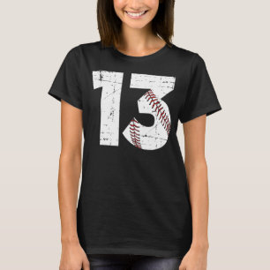 Camiseta 13 de Aniversário de Menino ou Rapariga, 13 Anos,