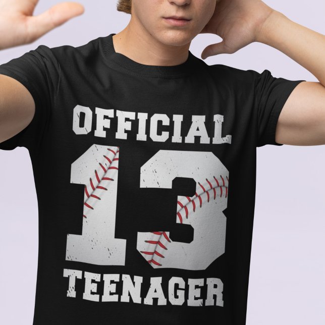 Camiseta 13 de Aniversário Oficial Baseball 13 anos (Criador carregado)