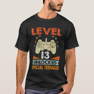 Camiseta 13 de Aniversário Oficial Nível 13 Desbloqueado