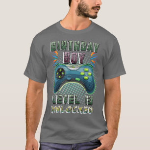 Camiseta 13 de Jogos de Vídeo Aniversário Gamer Boys Nível 