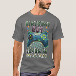 Camiseta 13 de Jogos de Vídeo Aniversário Gamer Boys Nível 