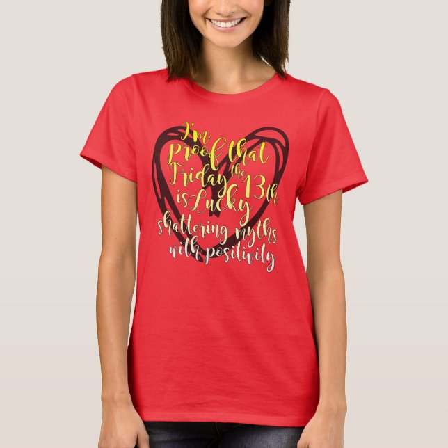 Camiseta 13 de nascer Sexta-feira (Frente)