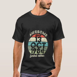 Camiseta 13 de outubro de 1984 aniversário de 40 anos de 40