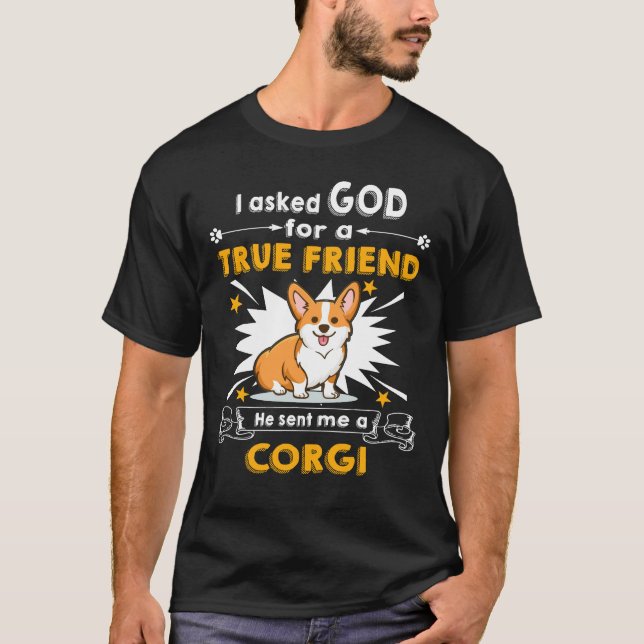 Camiseta 13 Ele Me Enviou Um Corgi (Frente)