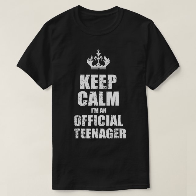 Camiseta 13 Funny Birthday Gift Oficial Nager 13 Anos (Frente do Design)