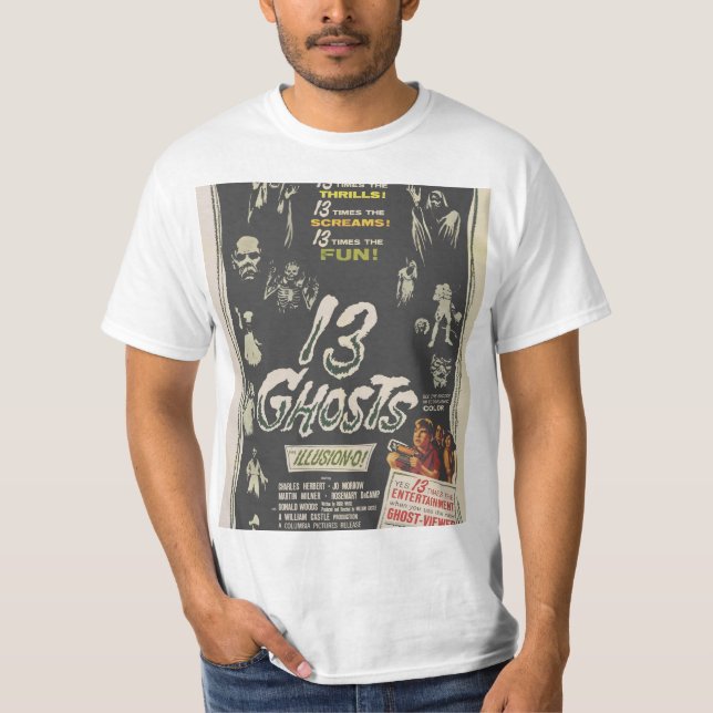 Camiseta 13 Ghosts Vintage Movie Poster (Frente)