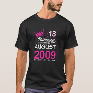 Camiseta 13, Princas Rosa De Aniversário Estão Nasceres Em