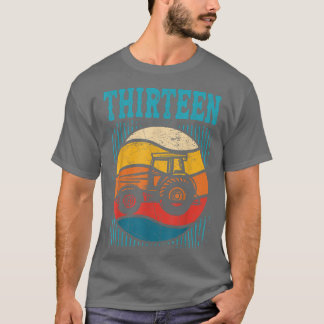 Camiseta 13 Year Old  13th Birthday Tractor Farmer Boys Gir