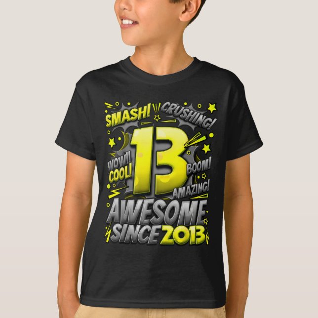 Camiseta 13 Year Old For Boys 13th Birthday Boy 13 Year Old (Frente)