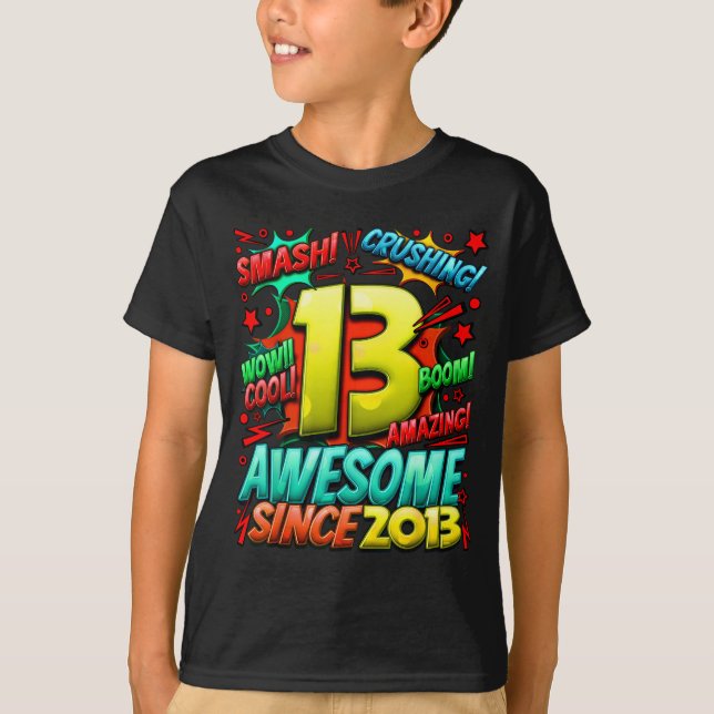Camiseta 13 Year Old For Boys 13th Birthday Boy 13 Year Old (Frente)