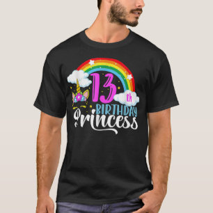 Camiseta 13 Years Old Girl Unicorn 13th Birthday Thirteen