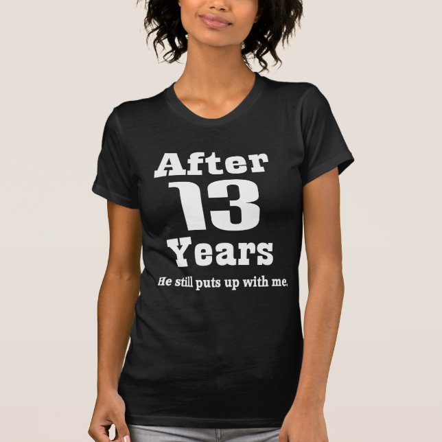 Camiseta 13o Aniversário (engraçado) (Frente)