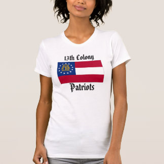 Camiseta 13o Mulheres dos patriotas da colônia - GA fora de