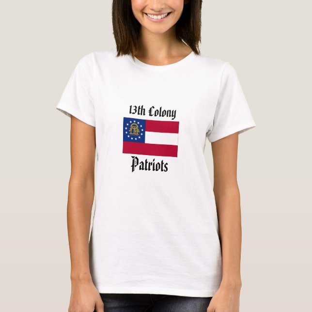 Camiseta 13o Patriotas da colônia - mulheres cabidas (Frente)