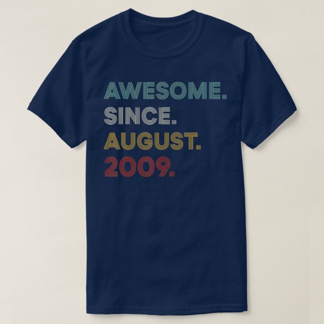 Camiseta 13th Birthday 13 Year Old  Awesome Since August 20 (Frente do Design)