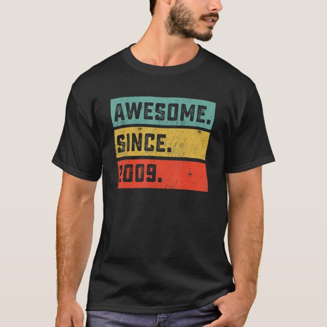 Camiseta 13th Birthday  Awesome Since 2009 13 Years Old (Frente)