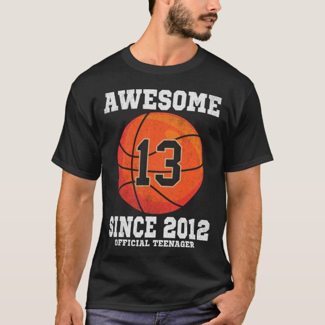 Camiseta 13th Birthday Sketll Fan 13 Years Old Official Tee (Frente)