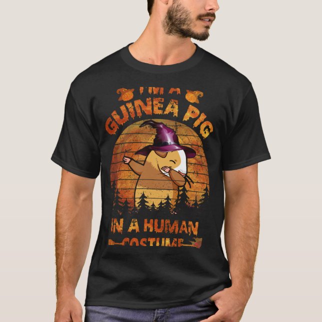 Camiseta 140 Roupa De Halloween De Suíno Para Humanos (Frente)