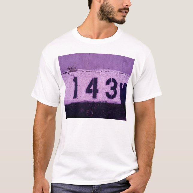 Camiseta 143 = eu te amo (Frente)