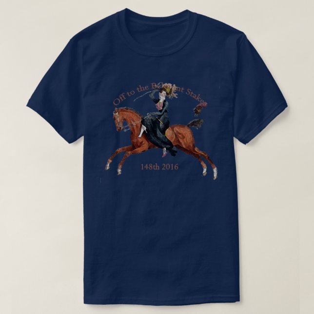 Camiseta 148.º Belmont Stake 2016 Horse Racing (Frente do Design)