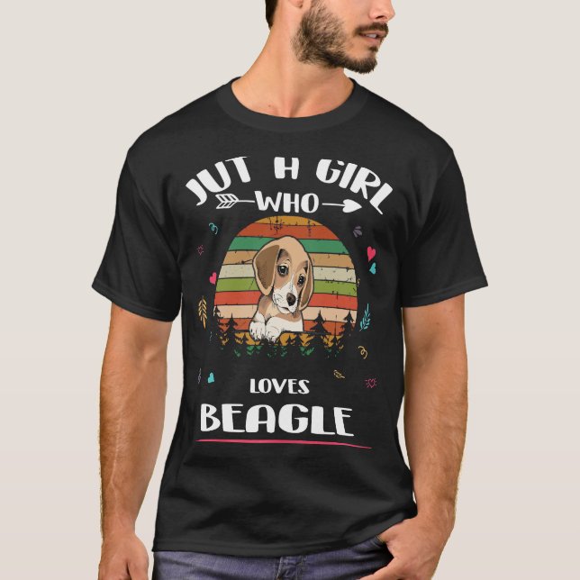Camiseta 148 Apenas Uma Menina Que Ama A Beagle (Frente)