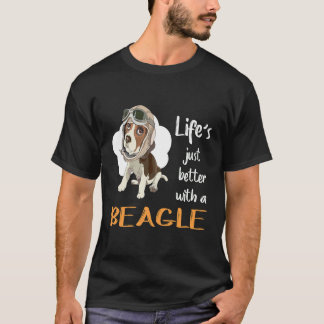 Camiseta 14 A Vida É Melhor Com Um Beagle