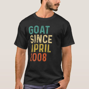 Camiseta 14 Aniversário De 14 Anos De CAPOTA Desde Abril D