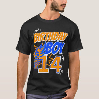 Camiseta 14 Aniversário de Basquete de Aniversário 14