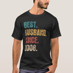 Camiseta 14 Aniversário De Casamento Para O Melhor Marido D