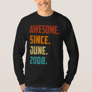 Camiseta 14 Anos De Idade Incrível Desde O Aniversário De 1