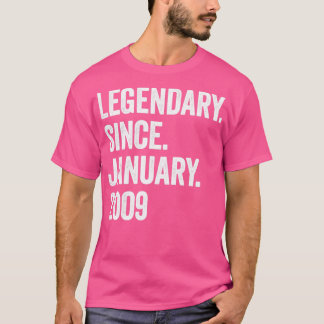 Camiseta 14 anos de lendária desde janeiro de 2009 14 Birth