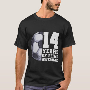 Camiseta 14 Anos De Ser Garotos Incríveis De Futebol 14º An