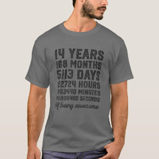 Camiseta 14 Anos Sendo Uma Vintagem Espetacular 14 Anos De 