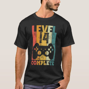 Camiseta 14 Birthday Boy Level 14 Anos