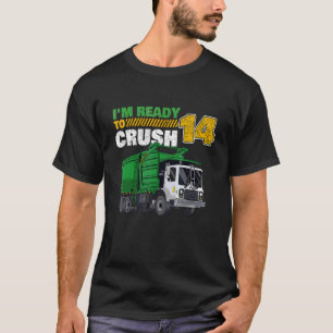 Camiseta 14 Birthday Garbage Truck 14 Anos