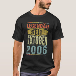 Camiseta 14 Birthday Gift Legendary Desde Outubro De 2006