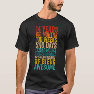 Camiseta 14 Birthday Old Meter, 14 anos