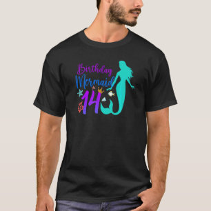 Camiseta 14 Birthday Sereid Ocean, 14 anos de idade Bd Mági