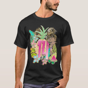 Camiseta 14 Birthday Summer Piscina Party Beach Vacation Bl