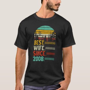 Camiseta 14 Casamento Aniversário Engraçado Melhor Esposa D