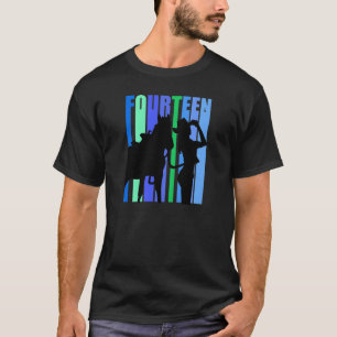 Camiseta 14 de Aniversário Rapariga de Cavalo das Mulheres
